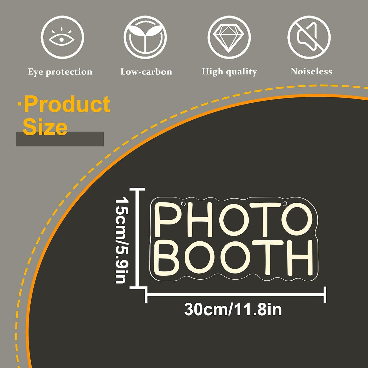 Allball Photo Booth Neon Signs for Wall Decor, Dimmable LED Photo Studio Neon...