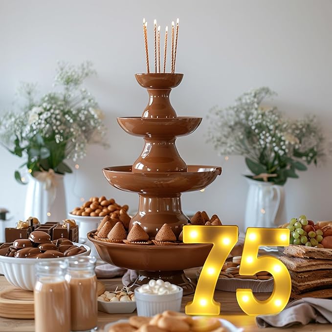 75th Birthday Decorations for Women Men,75 Birthday Decorations for Centerpieces Table,75 Light Up Numbers Sign Led for Party Backdrop Wall Decor for Wedding Anniversary Home