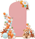 Wedding Arch Cover 6FT Arch Backdrop Cover Spandex Fitted Arch Cover for Round Top Chiara Backdrop Stand Covers for Wedding Birthday Party Baby Shower Banquet Ceremony Decoration