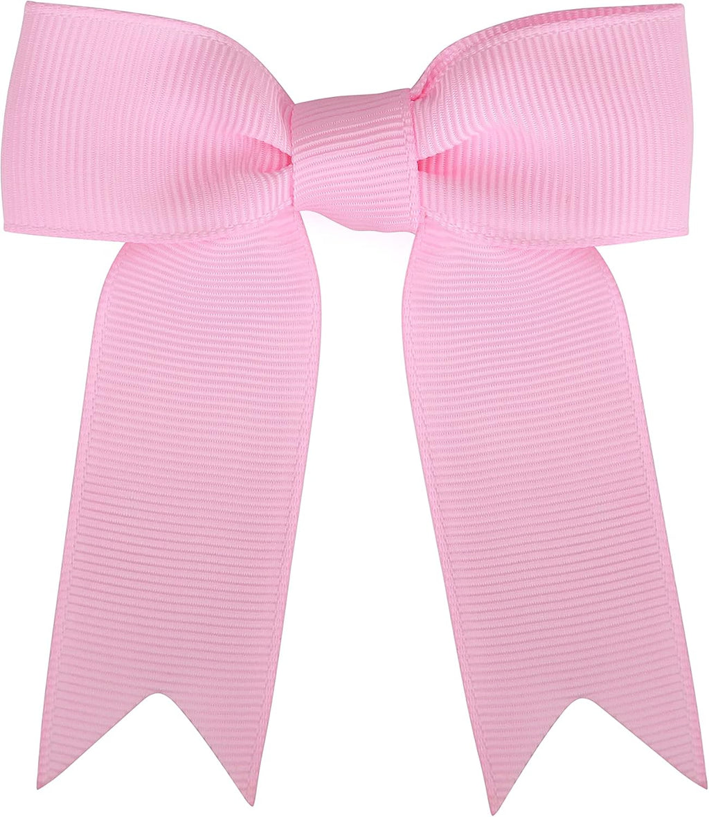Meseey 50 Pcs 3 Inches Light Pink Grosgrain Ribbon Twist Tie Bow Pretied Premade Craft Bows for Treat Bags Gift Wrapping Basket Wedding Baby Shower Brithday Valentine's Day Christmas Party