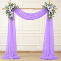 Lavender Purple Arch Draping Fabric for Wedding, 60" x 26Ft Chiffon Drapery Fabric Drapes Backdrop for Wedding Ceremony Baby Shower Bridal Shower Decoration(1 Panel)