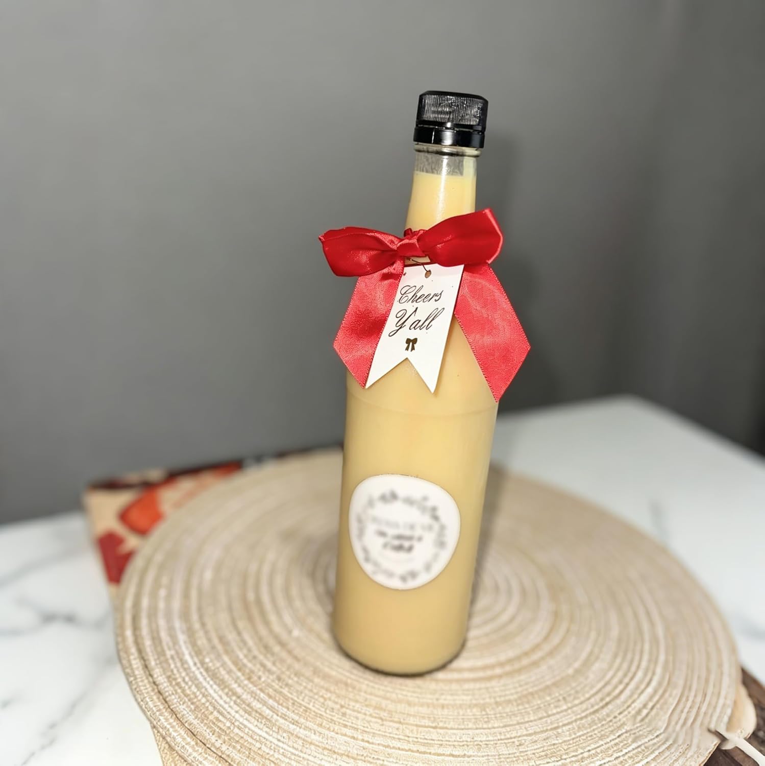 Wine Bottle Decorations Kit 50 Pcs Red Satin Ribbon Bows | Twist Tie Bows Champagne Bottle Wraps 50 "Cheers y'all" Tags and 50 Pins for Birthday Wedding Party & Holiday Decor Supplies