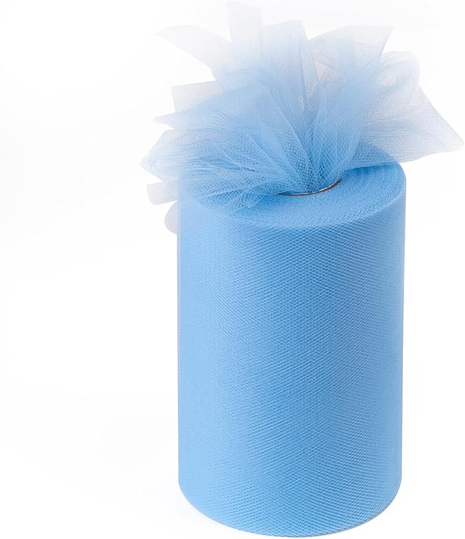 Watermelon red Tulle Fabric Rolls 6 Inch by 100 Yards (300 feet) Tulle Roll Spool Fabric for DIY Tutu Skirt Baby Shower Birthday Party Wedding Decorations Christmas Craft Supplies (Watermelon red)
