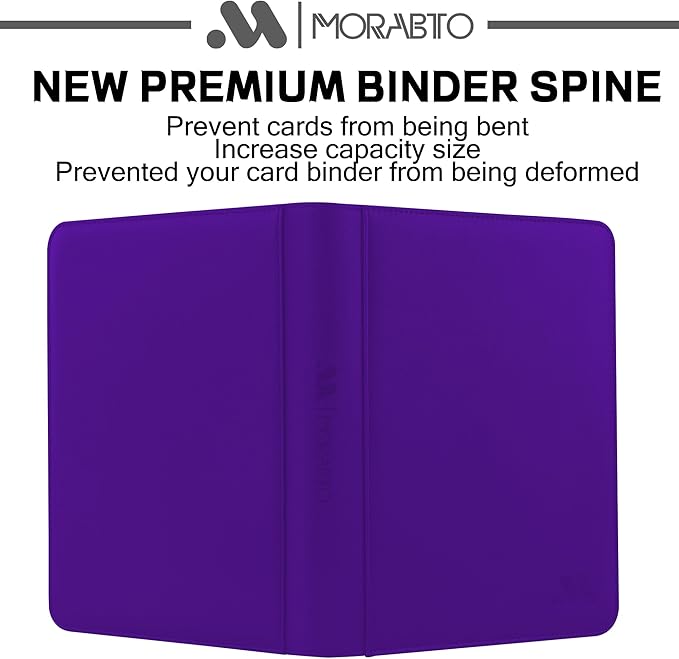 Card Binder 9 Pockets,Trading Card Binder Holds up to 864 Cards with 48 Sleeves,Zipper Card Holder Album Compatible with TCG Card/Game Cards/Sports Card