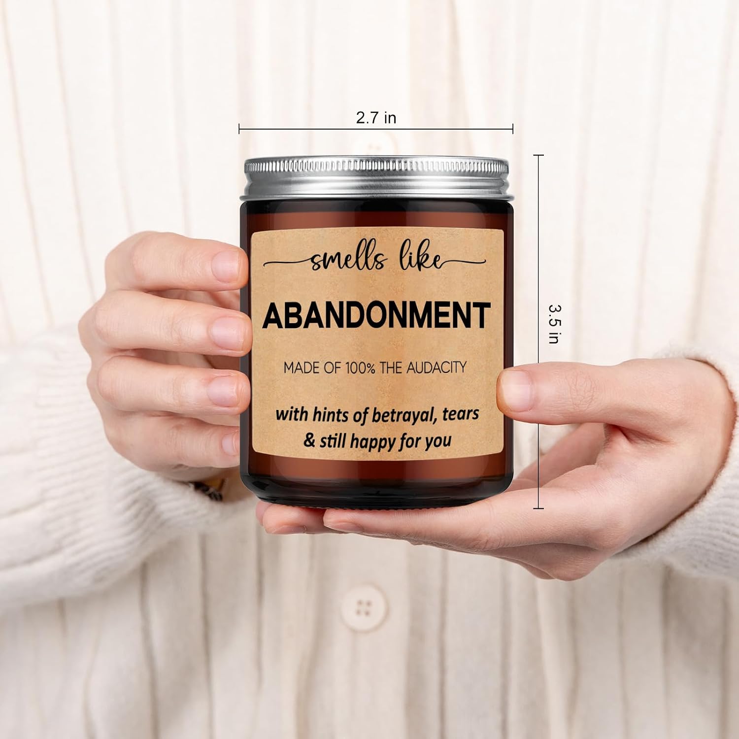 GSPY Scented Candles - Friends Moving Away, Coworker Leaving Ideas, Funny Retirement Gifts for Women, Men - Goodbye, Going Away, Farewell Gifts for Coworkers, Boss, Work Bestie, Woman, Best Friend