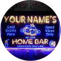 ADVPRO Personalized Your Name Custom Home Bar Beer Established Year Dual Color LED Neon Sign Blue & Yellow 24 x 16 Inches st6s64-p1-tm-by