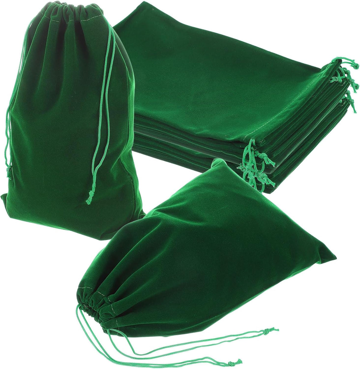 uxcell 20 pcs velvet drawstring bag, 8 x, main product view