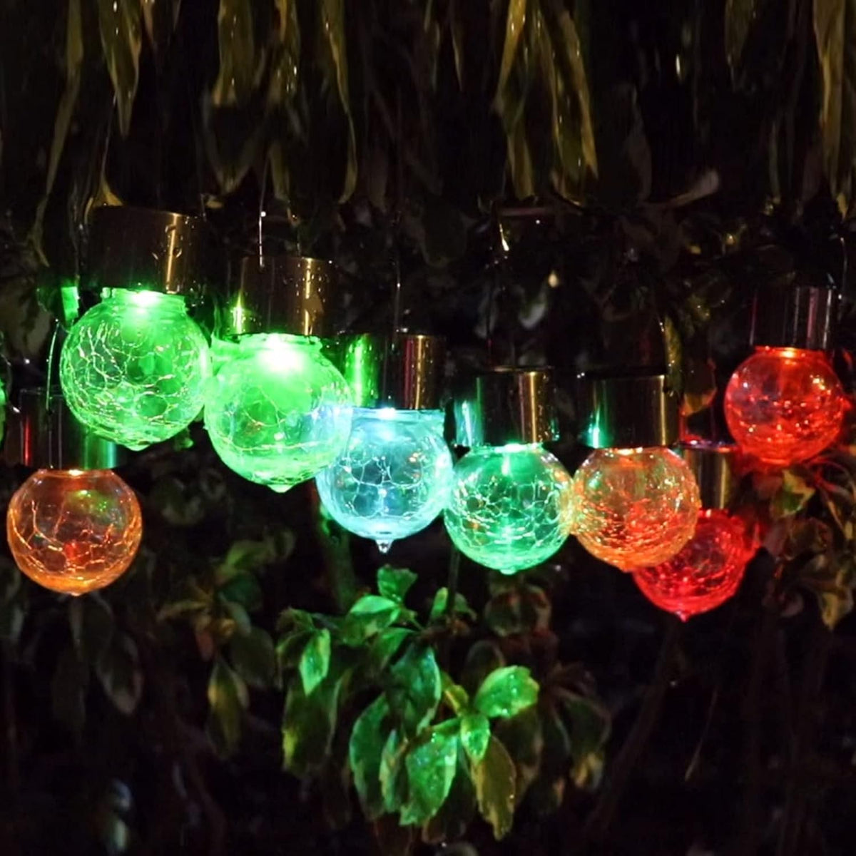 solar lights outdoor hanging decorative globe 24 pack, main product view