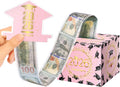 ysmile 2026 Graduation Money Box for Cash Gift, Congrats Grad Surprise Cash Pull Out Box Money Holder for Boy Girl - Pink Gold