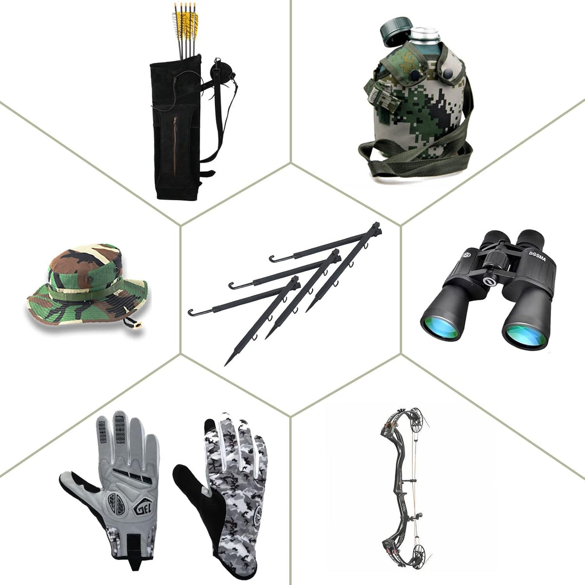 highwild tree stand folding bow hanger gear hanger, package contents