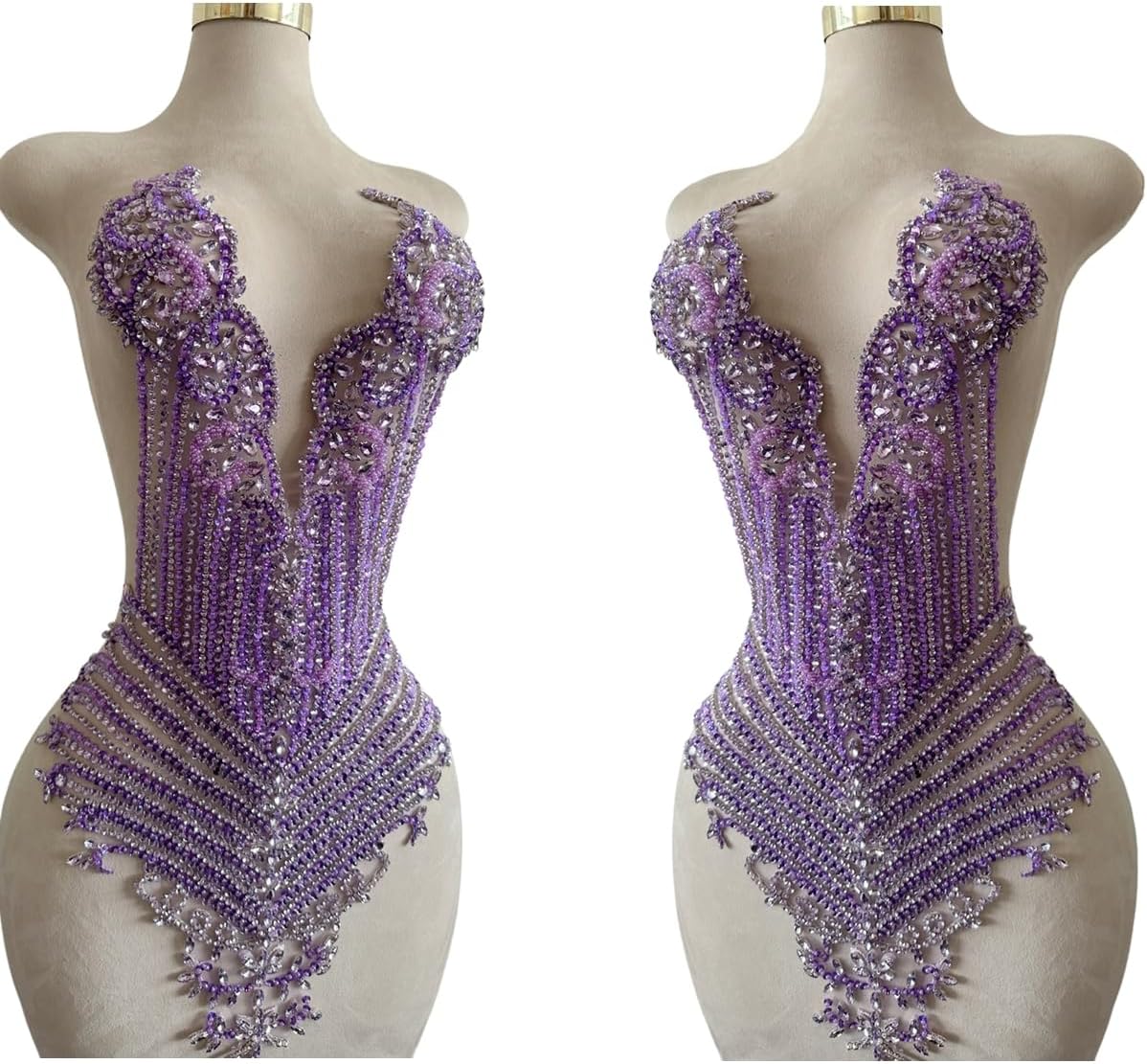 Handmade Stones Beads Bling Bright Crystal Patches Sew on Rhinestones Bodice ...