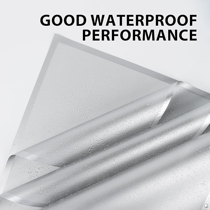 NESCCI 20 Sheet Flower Wrapping Paper - Waterproof Floral Bouquet Wrapping Paper, Florist Supplies Packaging Paper for Wedding Birthday Gift DIY (Translucent Silver)