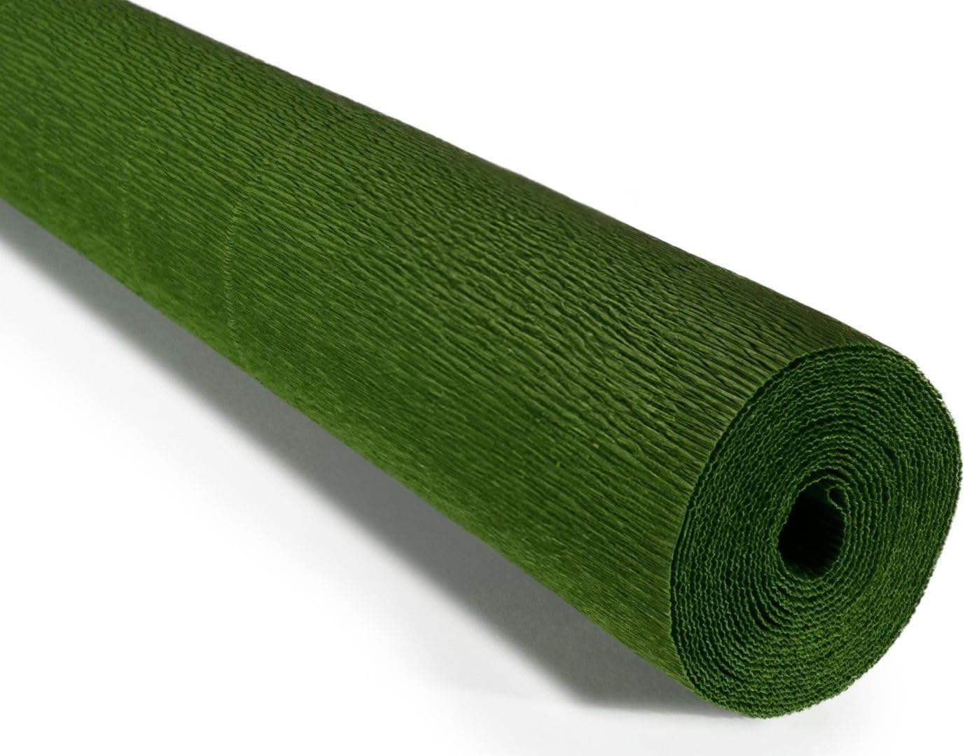 Cartotecnica Rossi 140g 10 Inch Wide 8.2ft Long Italian Crepe Paper Rollfor Wedding Ceremony Various Large Festivals Decoration (Leaf Green（991）)