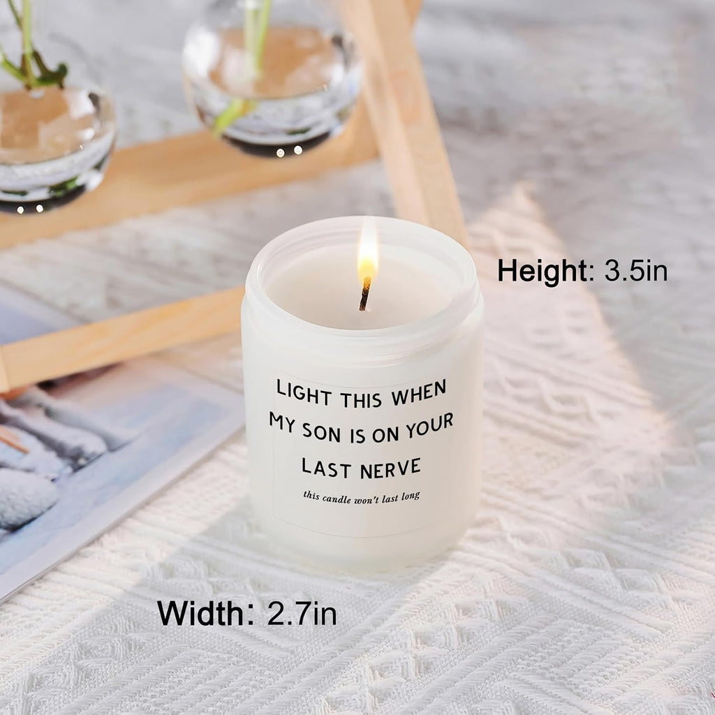 Daughter in Law Gifts - Best Birthday Christmas Mothers Day Gifts for Daughter in Law from Mother in Law or Father in Law - Funny Future DIL Sons Girlfriend Adult Candle Women Gift