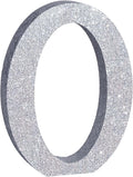 TONIFUL 8 Inch Silver Glitter Letter O Table Centerpiece A-Z Silver Birthday Party Decorations,Silver Alphabet O for Birthday,Chrismas,Graduation,Bridal Shower,Wedding,Anniversary Party Supplies