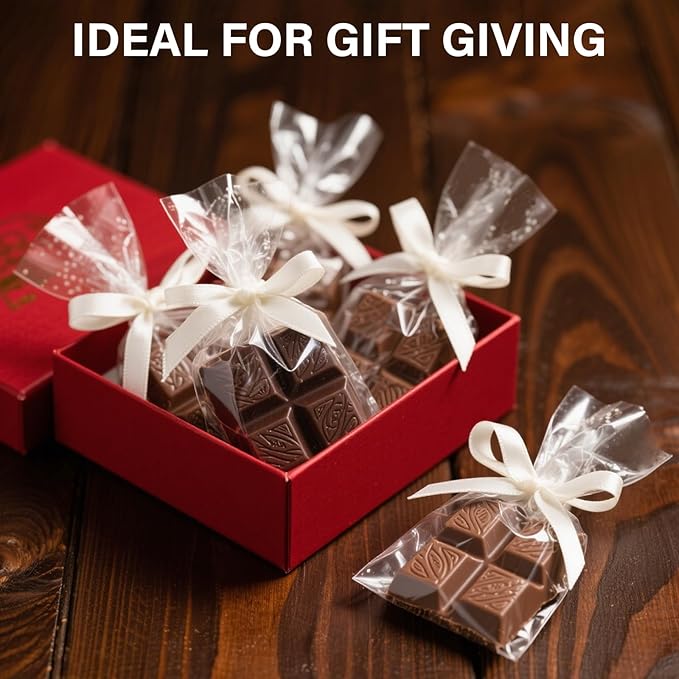 ZHEWTOEN 100 Pcs 6x9 Inch Clear Cellophane Bags with Color Twist Ties, Plastic Goodie Cello Treat Bags for Candy, Cookies, Popcorn, Small Gift Wrapping, Party Favors, Bakery Packaging