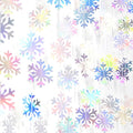 Snowflake-Snow Iridescent-Holographic Christmas Party-Decoration Garland - 52ft Winter Wonderland Frozen Ornaments Hanging Paper Streamers,New Years Birthday Baby Shower Dance Ceiling Decor Hugfond