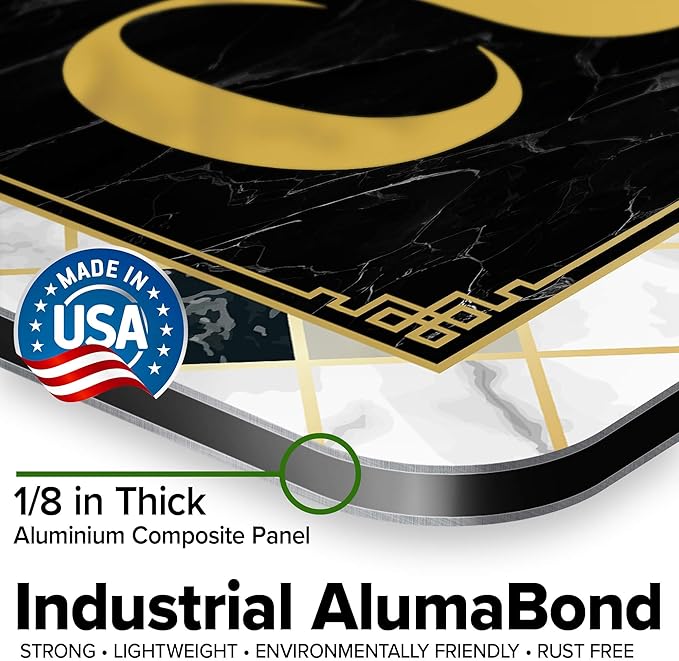 Custom Sign, Custom Street Sign, 11 Font Colors, 13 Font Styles, 4 Hole Options, 22 Sizes, 12x48 Inches, Rust Free DiBound, Fade Resistant, Made in USA by My Sign Center (Marble Tile)
