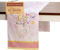 Maison d' Hermine Table Runner 100% Cotton Double Layer Table Runners 108 inches Long Decorative for Home Kitchen Dining Party Wedding Bridal Shower Spring Summer (Easter Zest, 14.50" x 108")