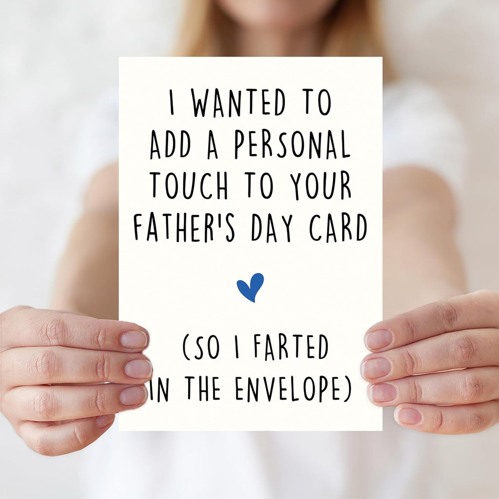 Fathers Day Card, Funny Fathers Day Card Gifts Decorations for Dad from Daughter Son Kids, Happy Father's Day Cards Gifts Ideas, Hilarious Joke Father's Day Cards for Dad