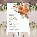 Personalized Welcome To Our Wedding Sign, Wedding Decorations, Flowers Wedding Sign #16, Vesion 16