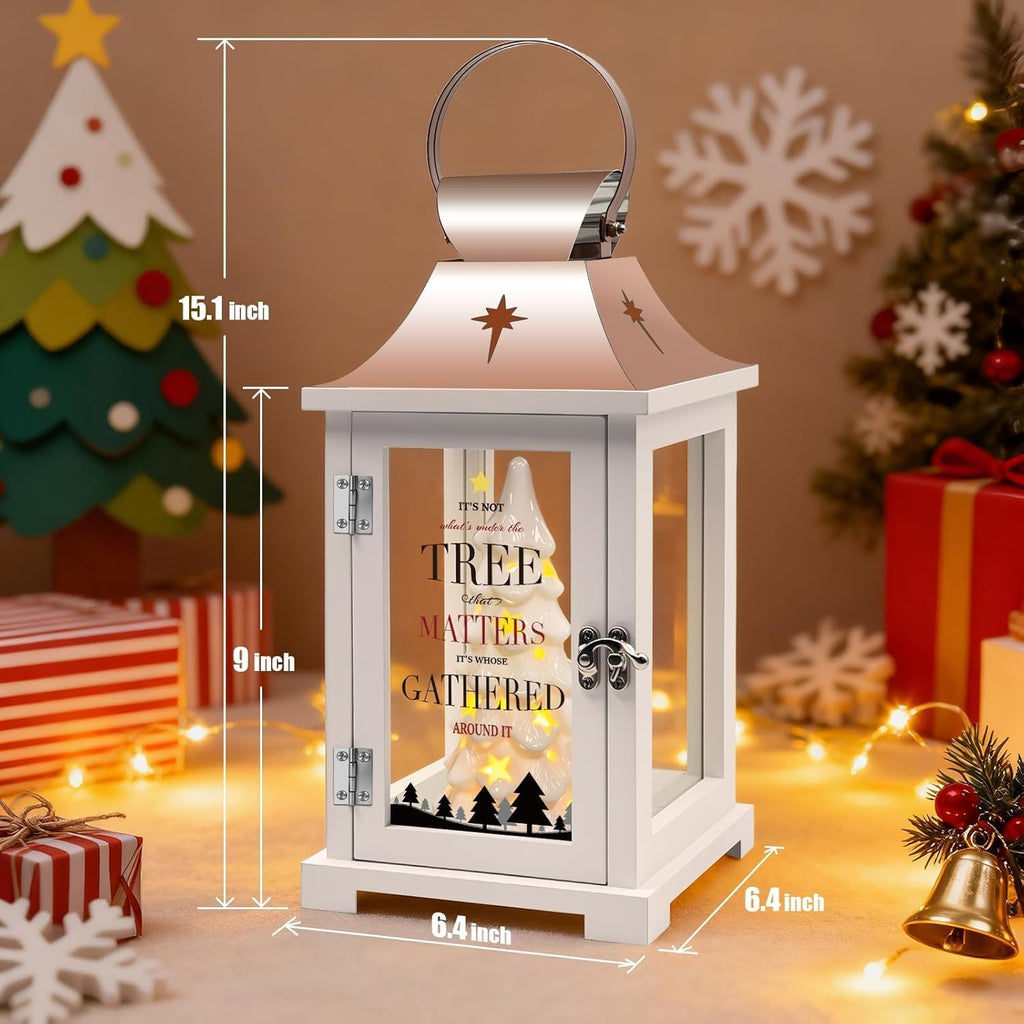 ceramic christmas tree that light up for table on a desk or shelf