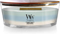 WoodWick Oceanic Trilogy Gifts for Women and Men, 16 oz Ellipse Trilogy Candle with Crackling Wick