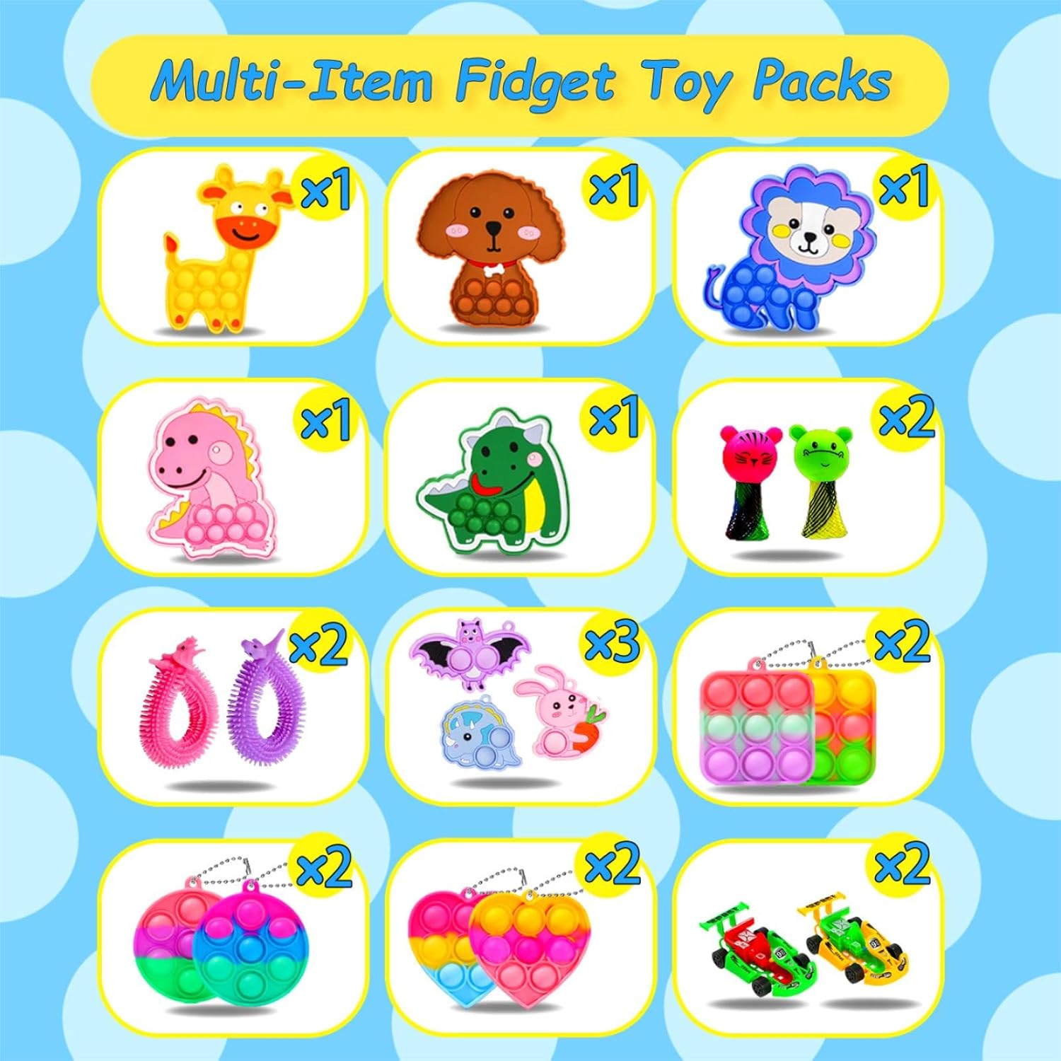 1000 Pcs Party Favors for Kids, Fidget Toys Bulk, Prizes for Kids, Fidget Stocking Stuffers Birthday Party Gifts, Carnival Treasure Classroom Prizes Box, Goodie Bag Stuffers