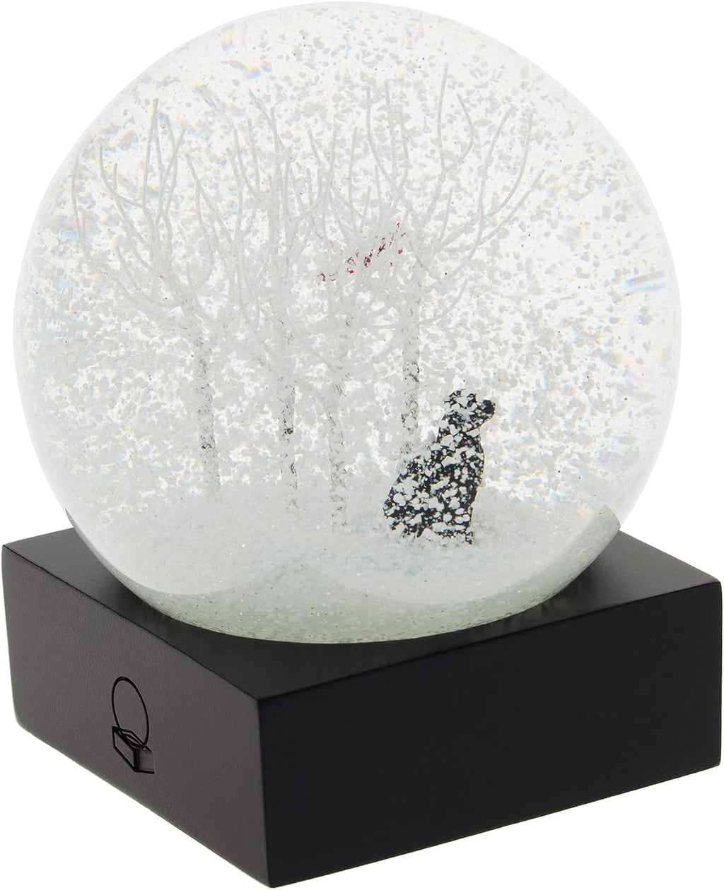 Black Lab in Woods Snow Globe by CoolSnowGlobes