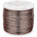 BENECREAT 20 Gauge 770FT Brown Aluminum Wire Anodized Jewelry Craft Making Beading Floral Colored Aluminum Craft Wire for Jewelry Craft, Garden, Model Making