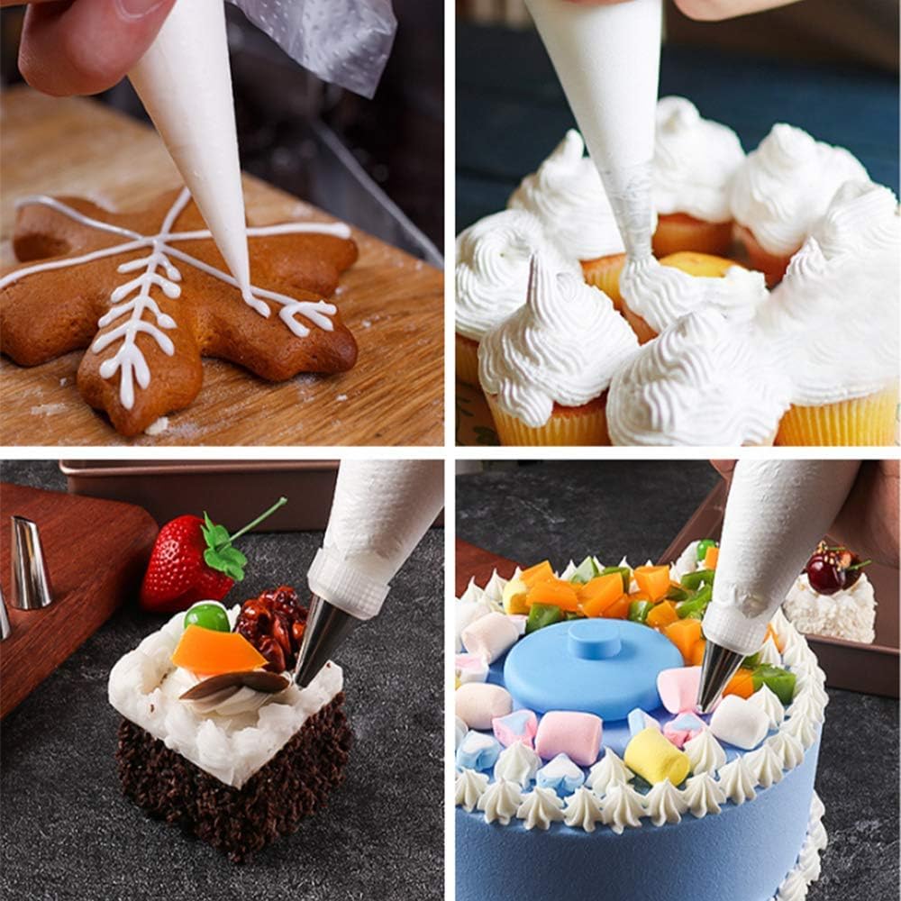 Cake Decorating Supplies 211PC,Baking Utensils Set and Bakery Tools Kit, Baking Accessories,Baking Set for Adults,Baking Stuff,Cake Spinner Turntable,Baking Essentials For Beginners