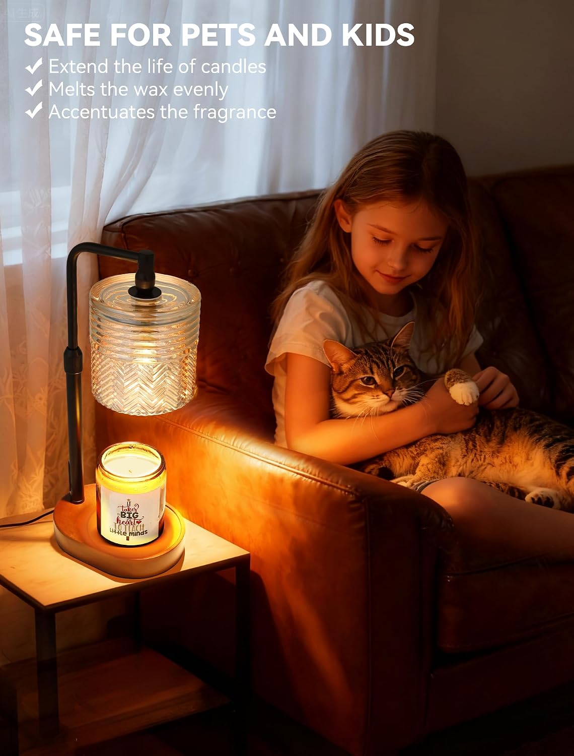 Candle Warmer Lamp with Timer, Christmas Birthday Gifts for Women Mom, House Warming Gifts New Home Vintage Decor, Wax Melt Warmer for Jar Candles