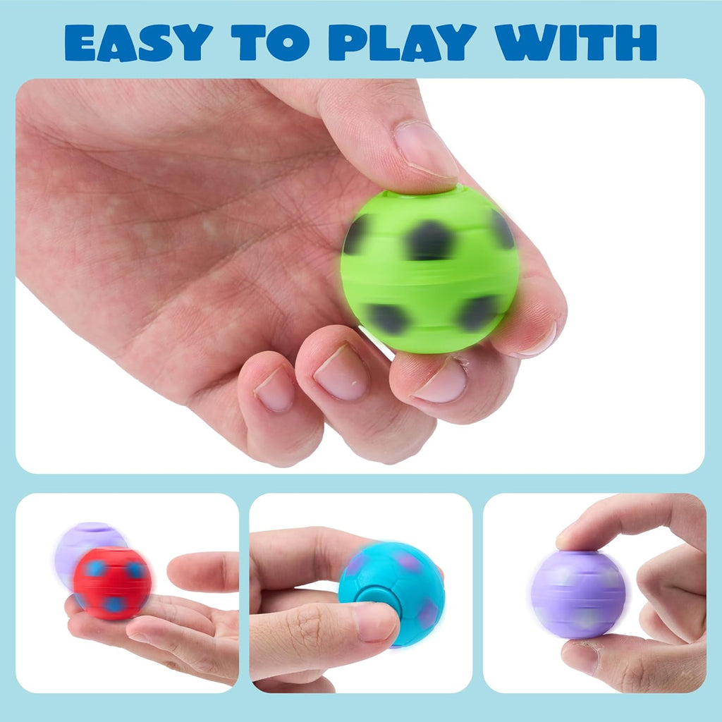 JOYIN 36 Pack Soccer Fidget Spinners for Kids, Goodie Bag Stuffers for Birthday Party, Soccer Party Favors, Fidget Toys Bulk, Stress Balls, Treasure Box for Classroom
