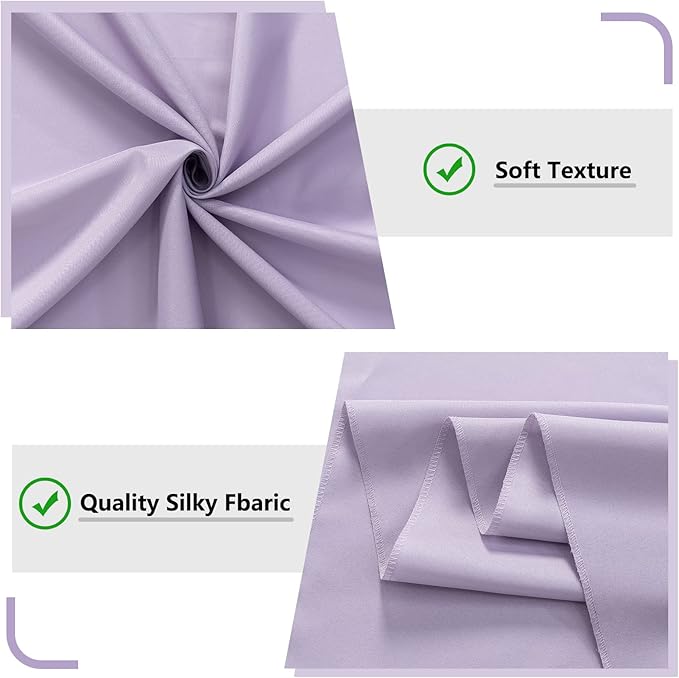 MYSKY HOME 10ft x 10ft Purple Background Curtains - Drapes for Parties, Weddings, Stage & Baby Showers - 2 Panels with Rod Pocket