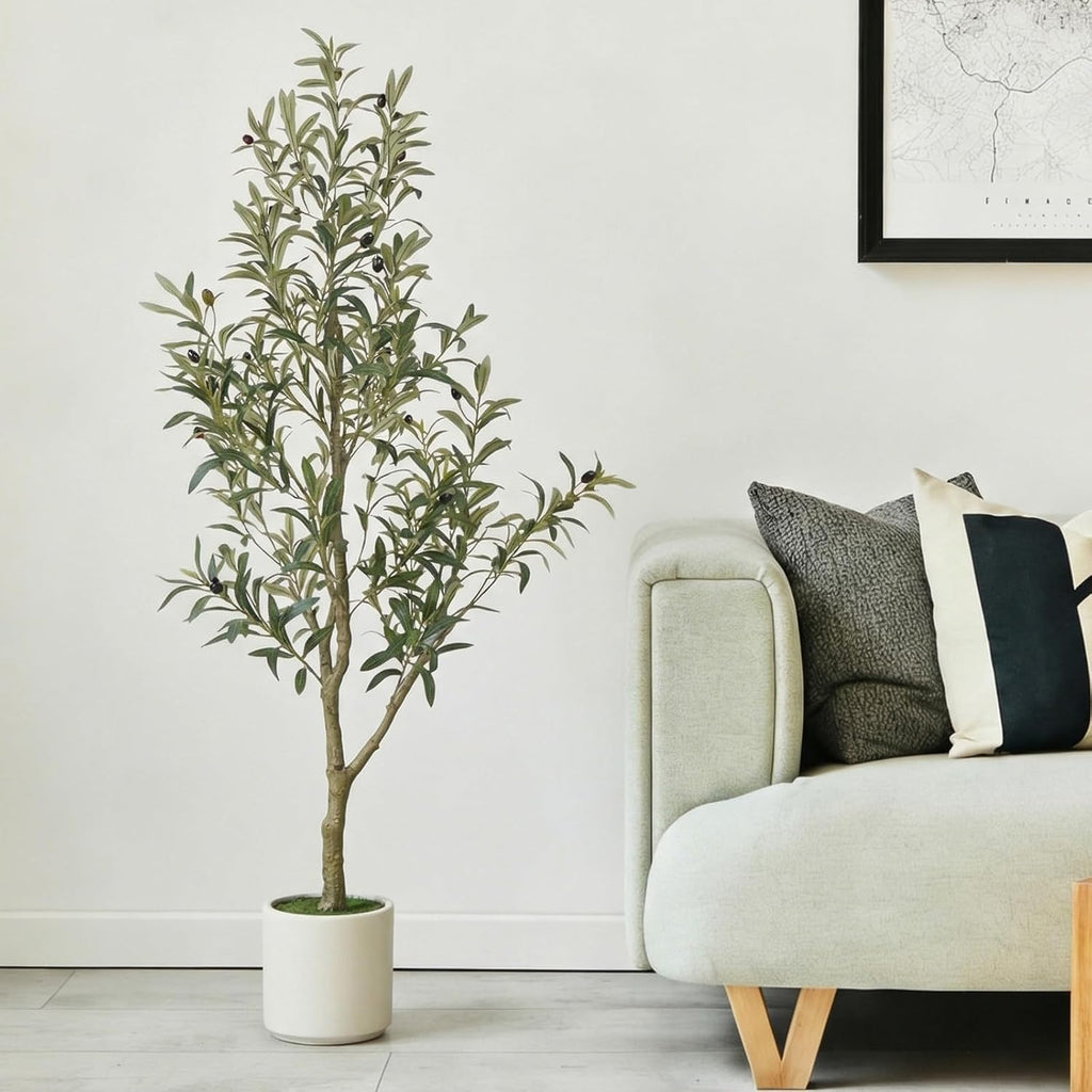 faux olive tree, 5ft artificial olive trees with, main product view