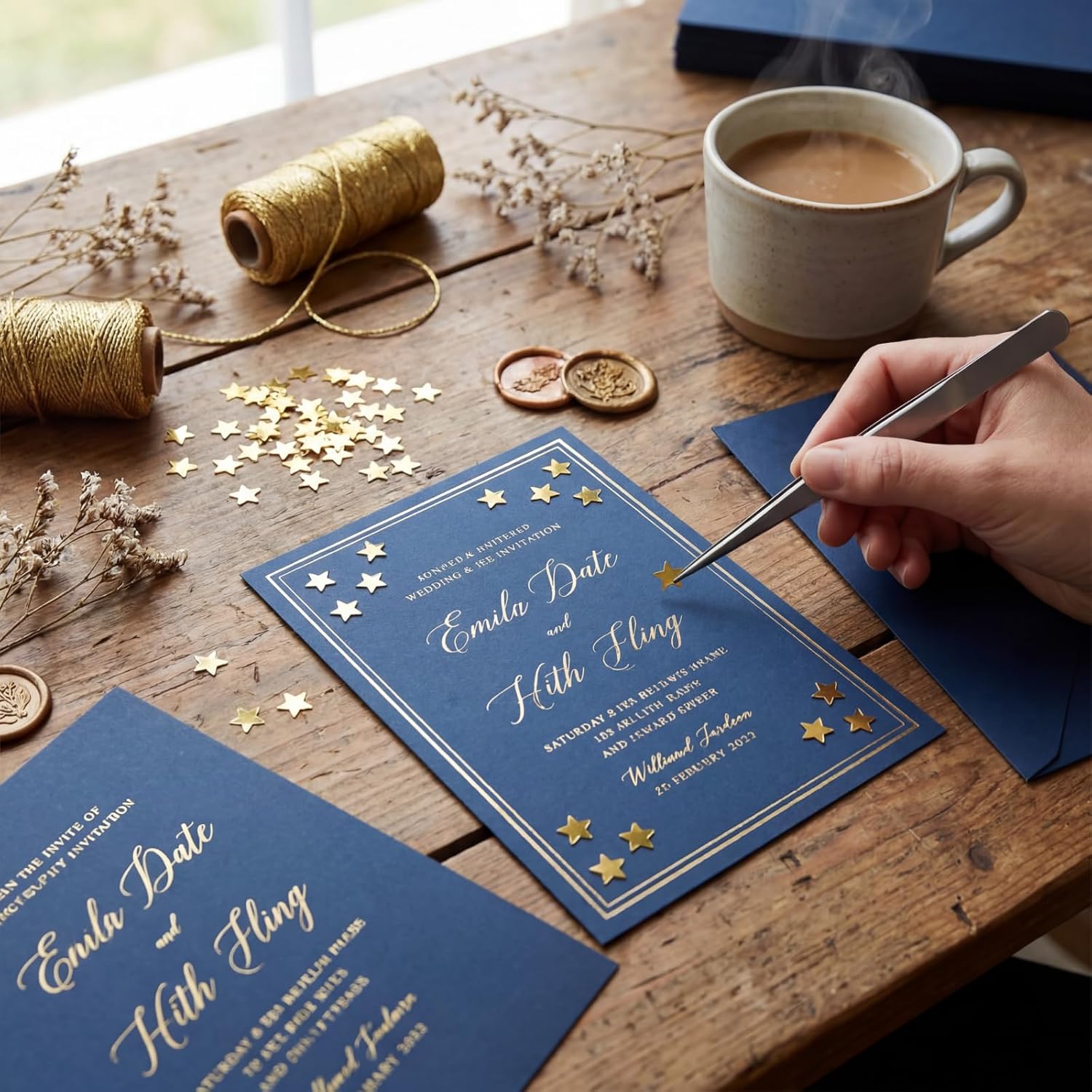 eBoot Gold Star Confetti for Party Wedding Birthday Table Scatter | Metallic Foil Sequins, Gold Shimmer Stars, Table Confetti Scatter, Birthday Bridal Shower Decoration