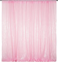 Poise3EHome Pink Sequin Backdrop,8FT x 10FT Sequin Photography Backdrop Curtain for Party Decoration