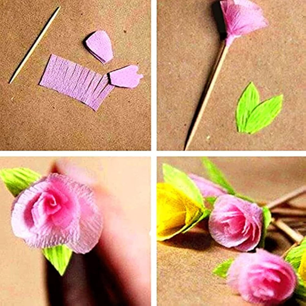 Premium Crepe Paper Party Streamers 21 Assorted Colors, Large 20 Inch X 3.2 Ft. Per Sheet DIY Crepe Paper Flowers Crafts Gift Wrapping Box Birthday Wedding Party Drop Decoration Supply (10)