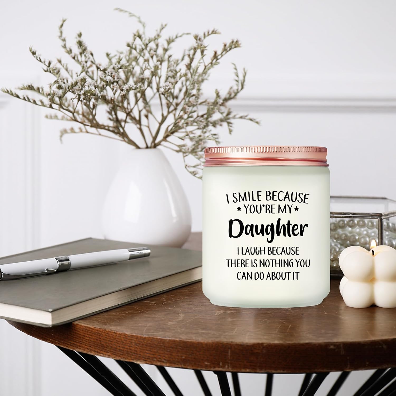 Maybeone Mothers Day Daughter Gifts from Mom Dad - Valentines Day Christmas Birthday Gifts for Daughters - Lavender Scented Candle