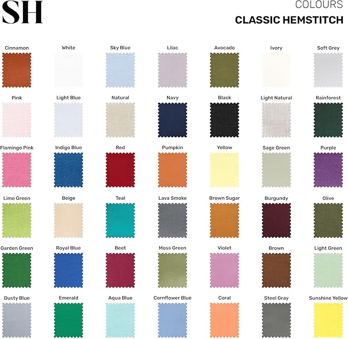 Solino Home Linen Hemstitch Table Runner 60 Inches - 100% Pure Linen Beige Table Runner 14 x 60 Inch Ideal for Dresser and Coffee Tables - Fall, Autumn, Thanksgiving, Christmas - Classic Hemstitch