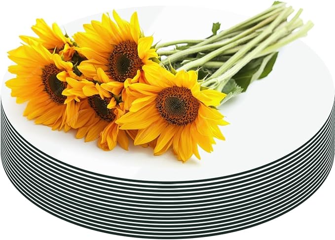 Round Mirror Centerpieces, Acrylic Circular Plates for Table Decoration, 15 Pack, Wedding Party Decor, Candle Tray (12inch)
