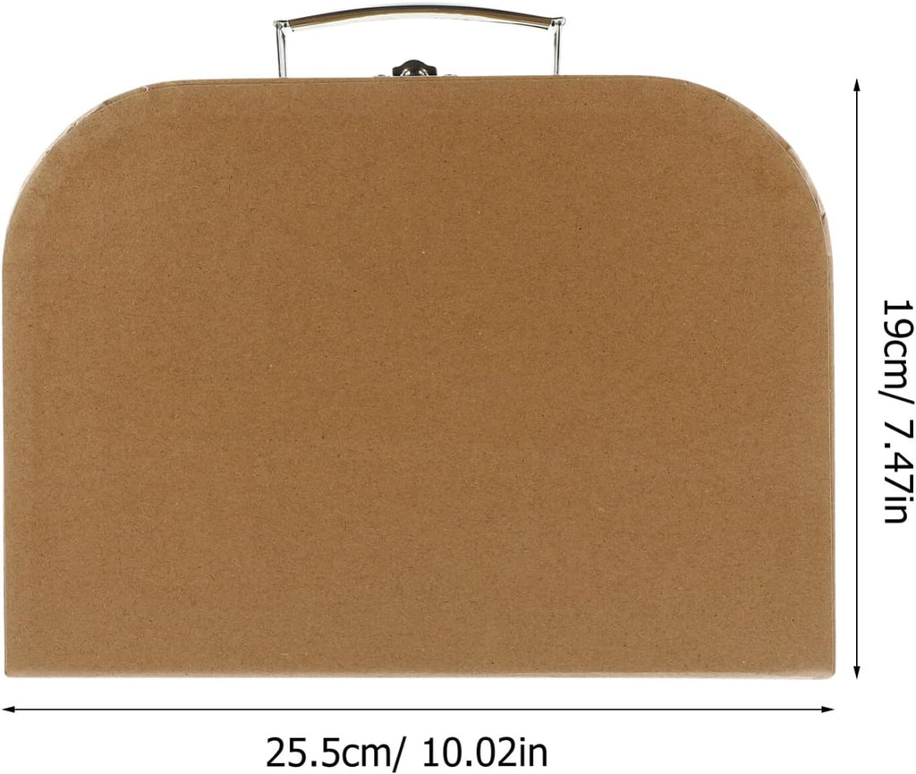 SHINEOFI Paperboard Suitcases Mini Cardboard Suitcase Decorative Wrapping Boxes With Lids Paper Storage Box for Wedding Party Favor Multi-functional Jewelry Storage Suitcase