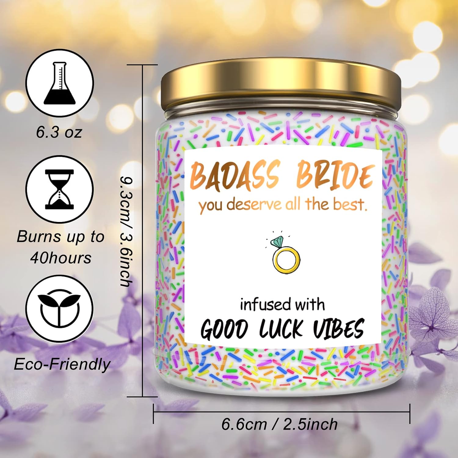 Bridal Shower Gifts for Bride to Be Gift for Best Friends, Sister Bachelorette Gifts for Bride Wedding Engagement Gift for Couples Scented Candles