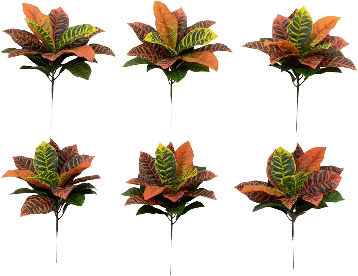 nearly natural 17” garden croton artificial (real touch), main product view