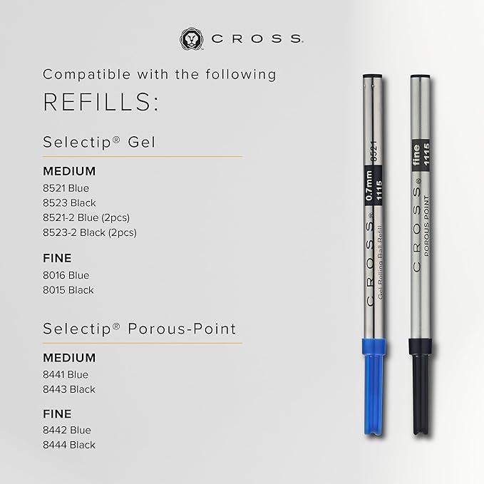 Cross Bailey Light Refillable Rollerball Pen Presented in a Everyday Gift Box - Medium Point, Black Ink, Polished Green