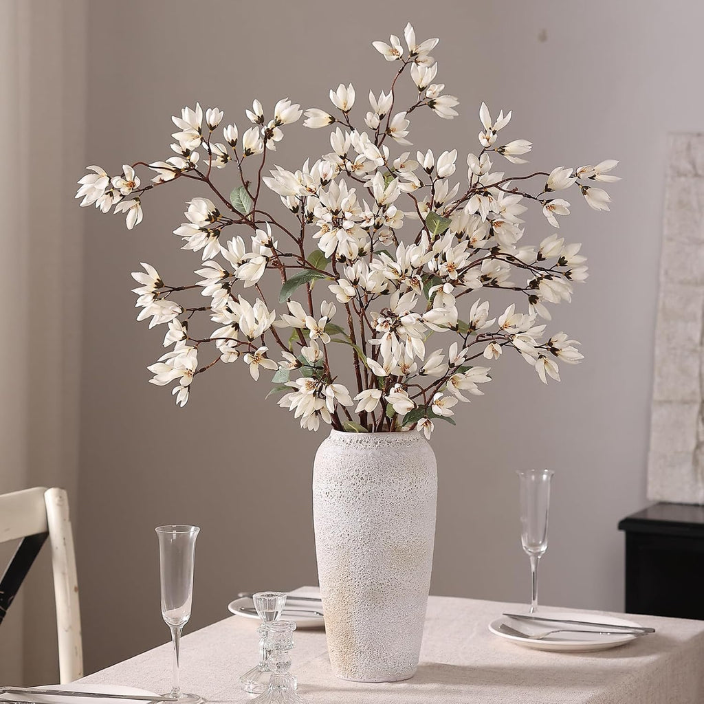 yxzzwl 4pcs 36" fake magnolia champaca silk flower, side view