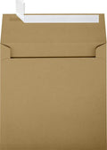 LUXPaper Square Invitation Envelopes | Peel & Press | 5 3/4" x 5 3/4" | Grocery Bag Brown | 70lb. Text | 50 Qty