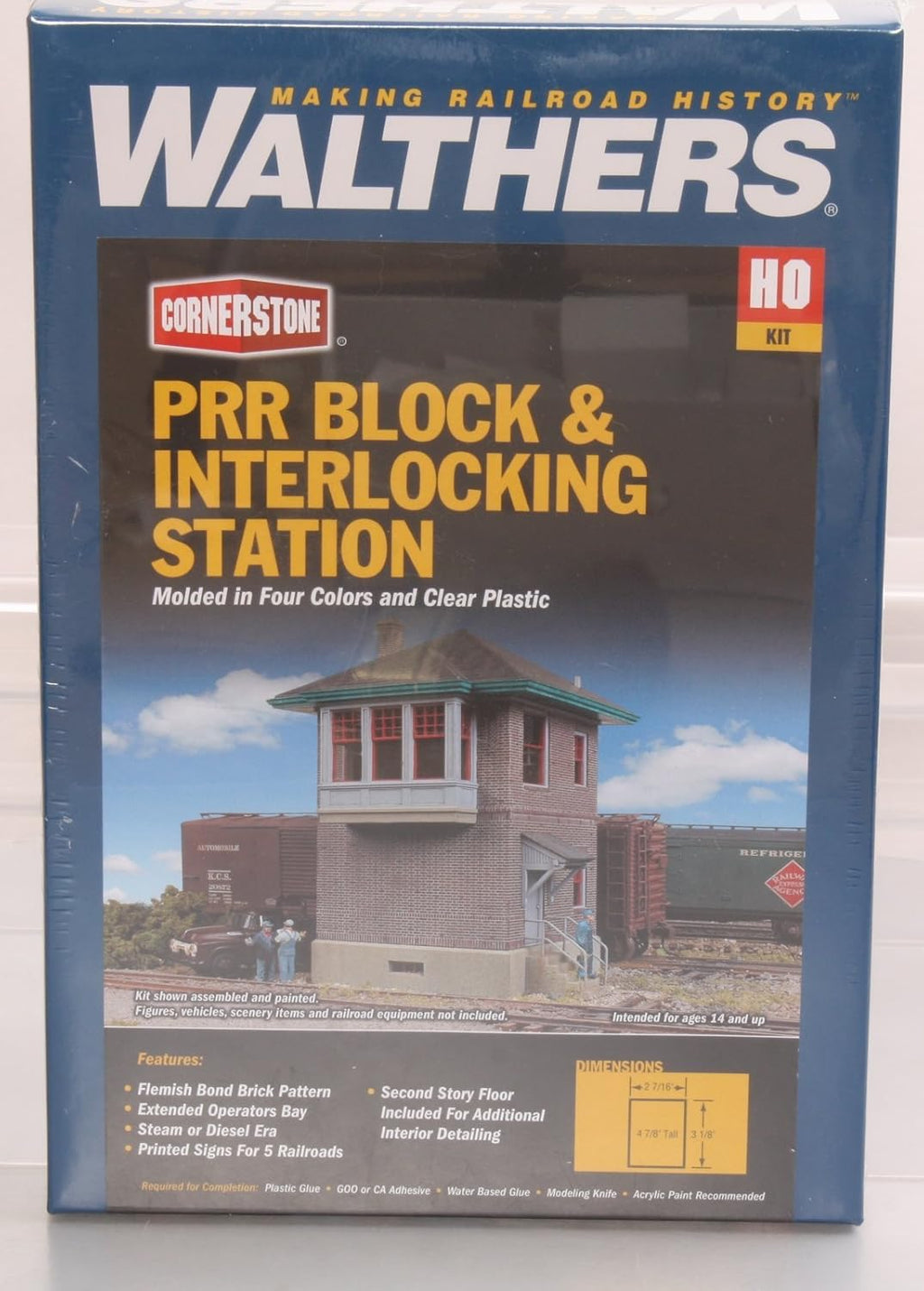 walthers cornerstone pennsylvania railroad block & interlocking station shown in use