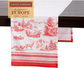 Maison d' Hermine Table Runner 100% Cotton Single Layer Table Runners 72 inches Long for Thanksgiving Christmas Decorations Home Kitchen Dining Party Wedding (Winter Jouy, 14.5" x 72")