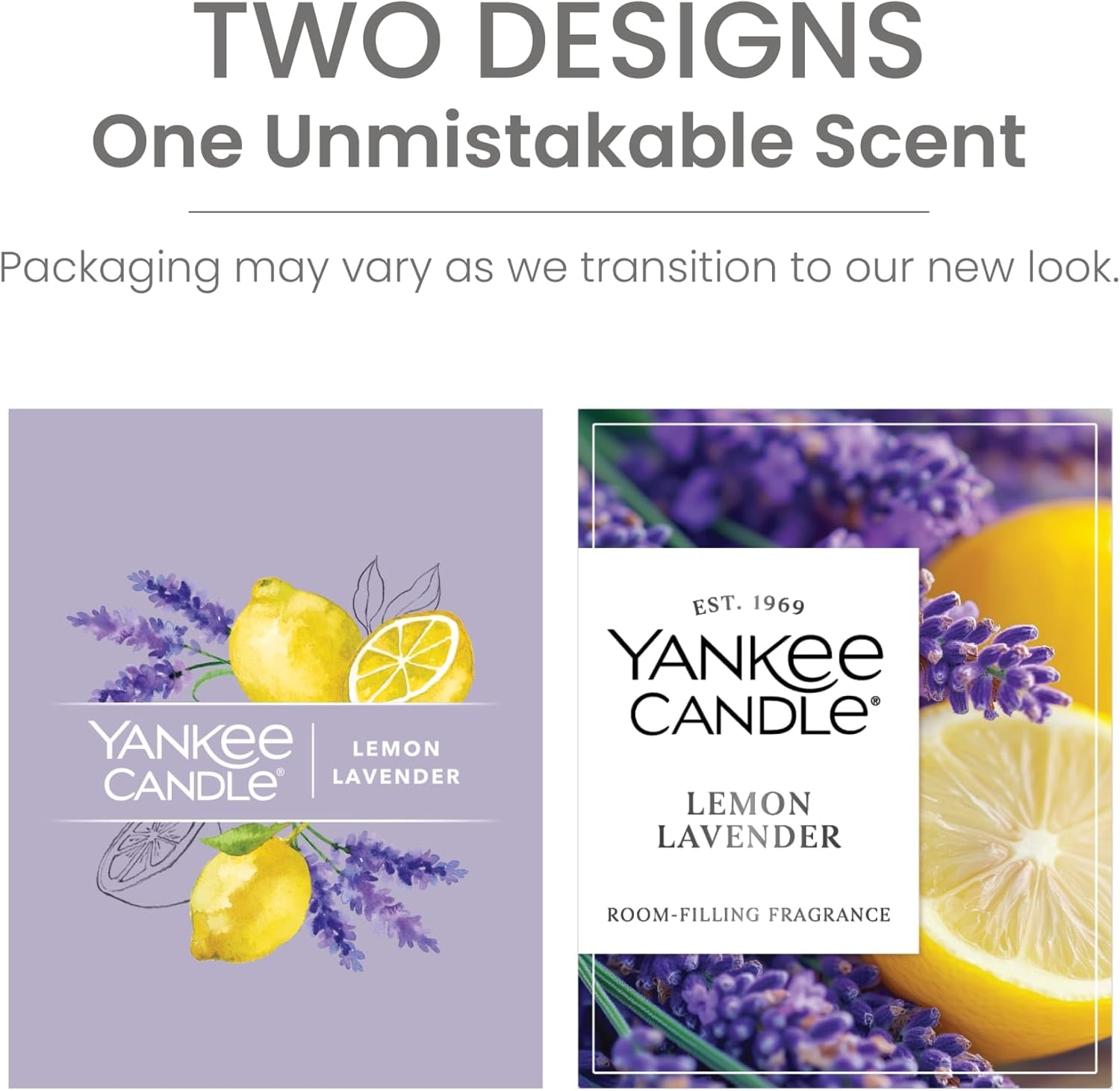 Yankee Candle, Lemon Lavender Scented Candle, 20oz Classic 2-Wick Tumbler with up to 80 Hour Burn Time